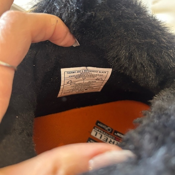 Women's Merrell Thermo Arc 6 Waterproof Black Hiking Boots 9.5 NEW - Picture 7 of 7